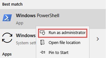 windows powershell run as admin