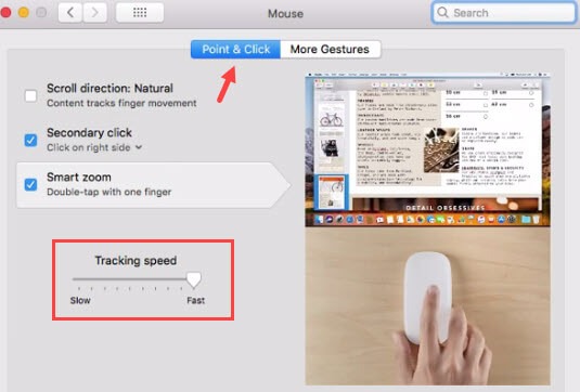 mac mouse tracking speed setting