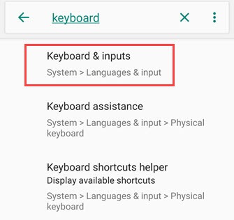 android language and clipboard option