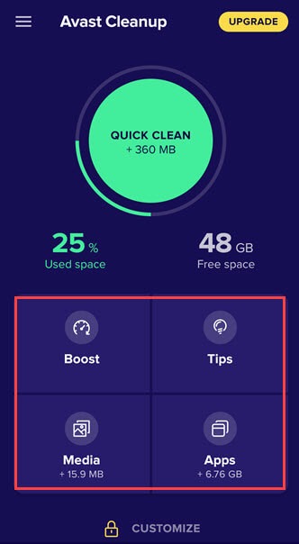 avast phone cleaner app