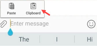 default clipboard option on android phones