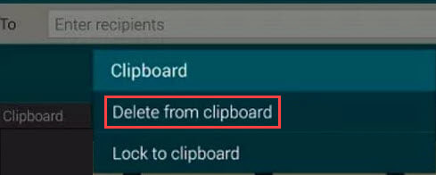delete from clipboard