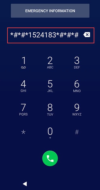 emergency call to unlock android pin