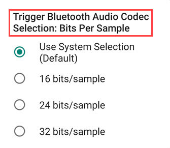 bluetooth audio codec bits per sample
