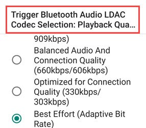 bluetooth audio ldac codec