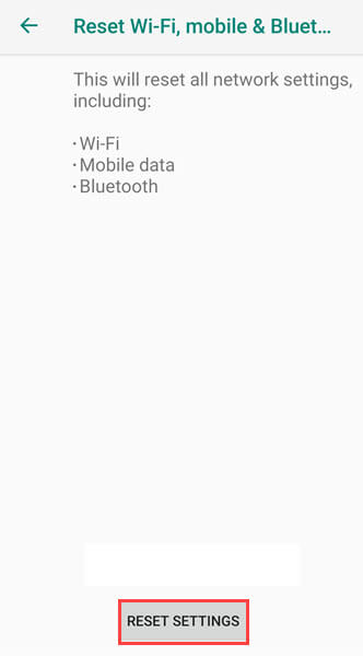 reset android wireless settings