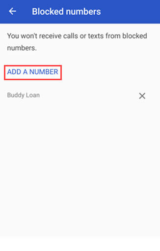 add number to block on android