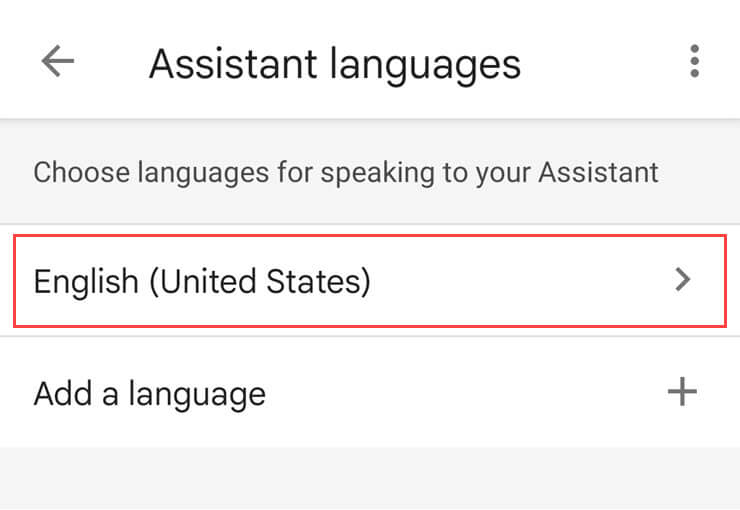 android auto assistant language