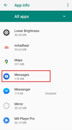 android message app