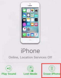 erase iphone with find my iphone 1