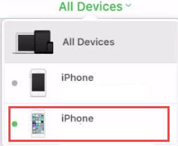 find my iphone select locked device
