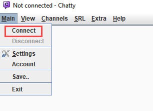 chatty program connect setting